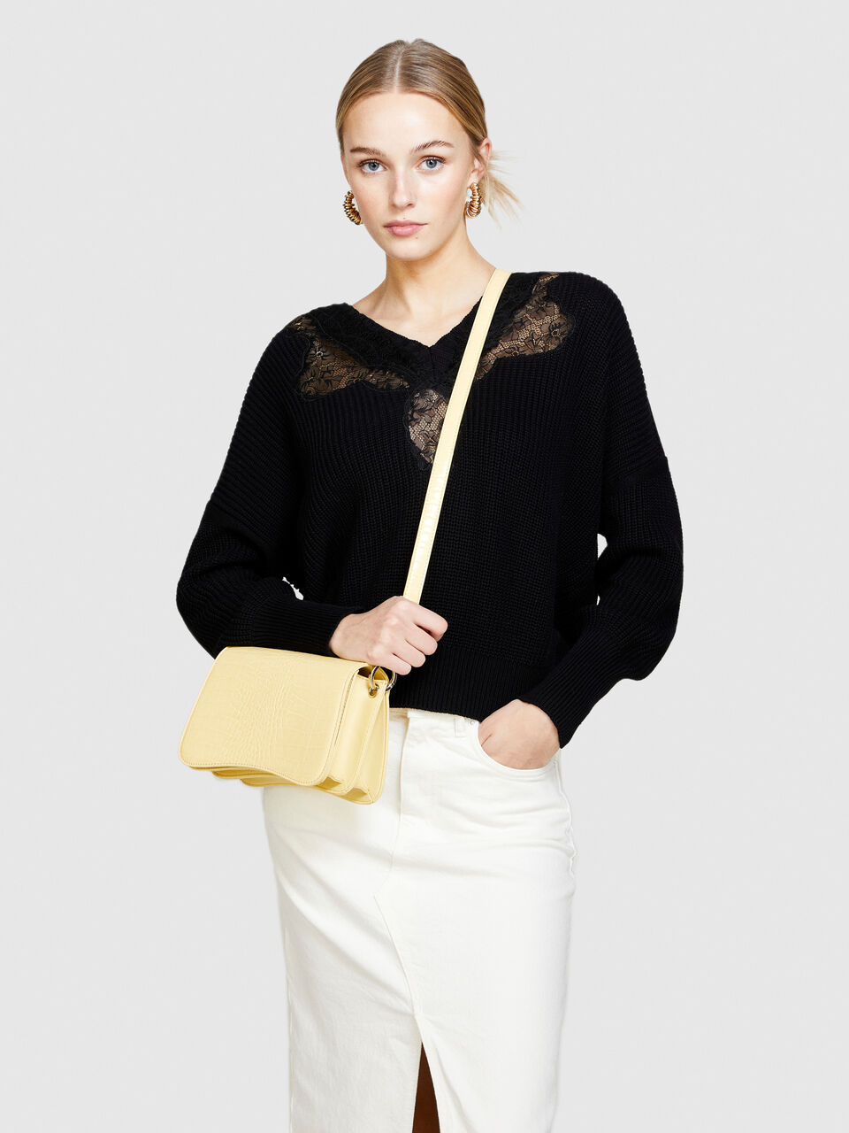 Croc print bag Women image number null