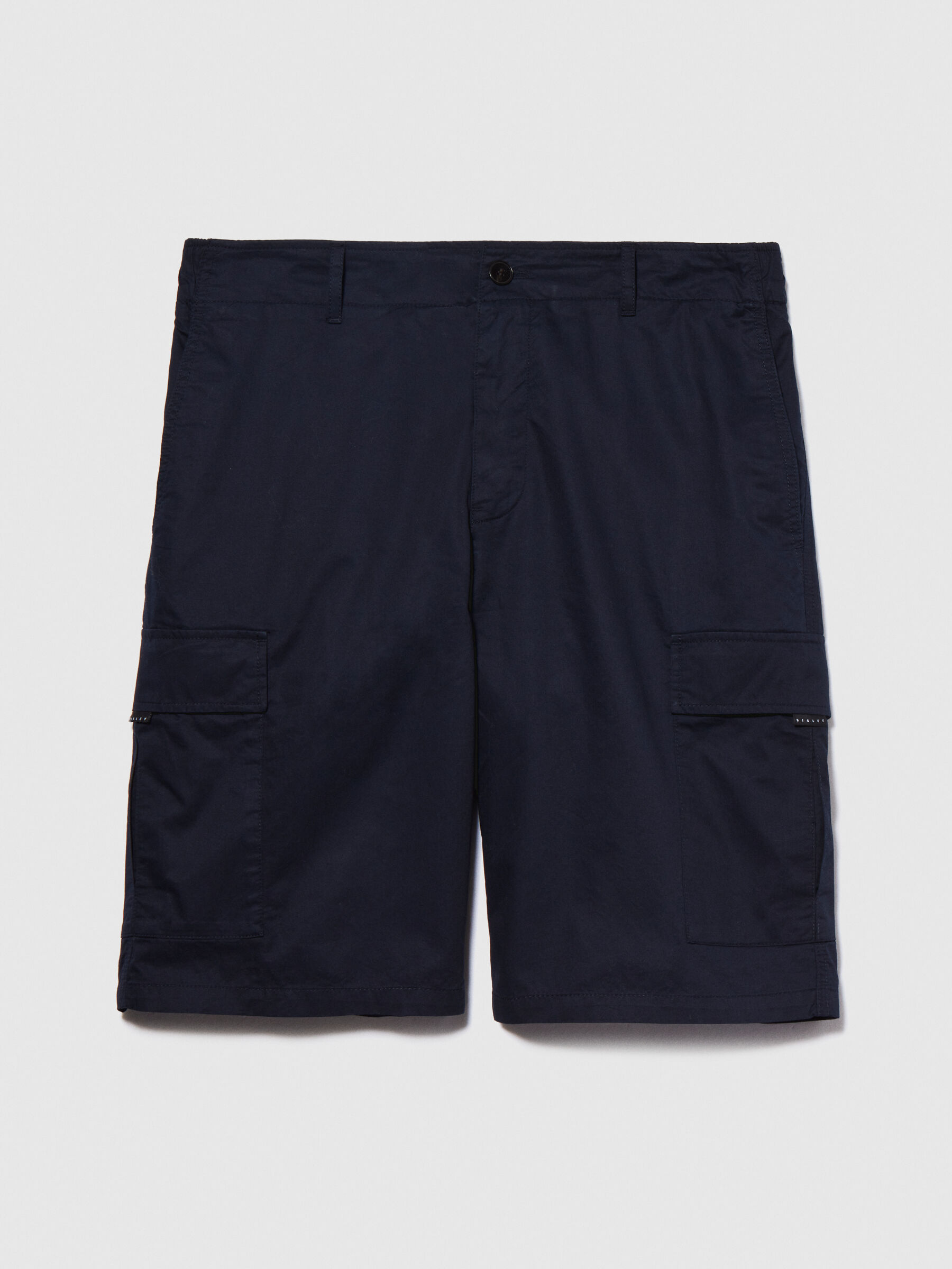 Cargo bermudas with pockets, Dark Blue - Sisley