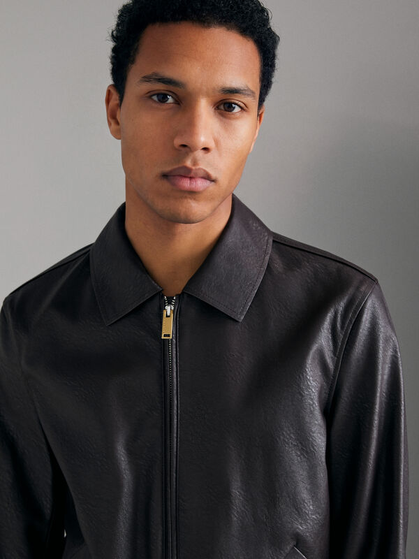 Coated fabric jacket - men's jackets and coats | Sisley