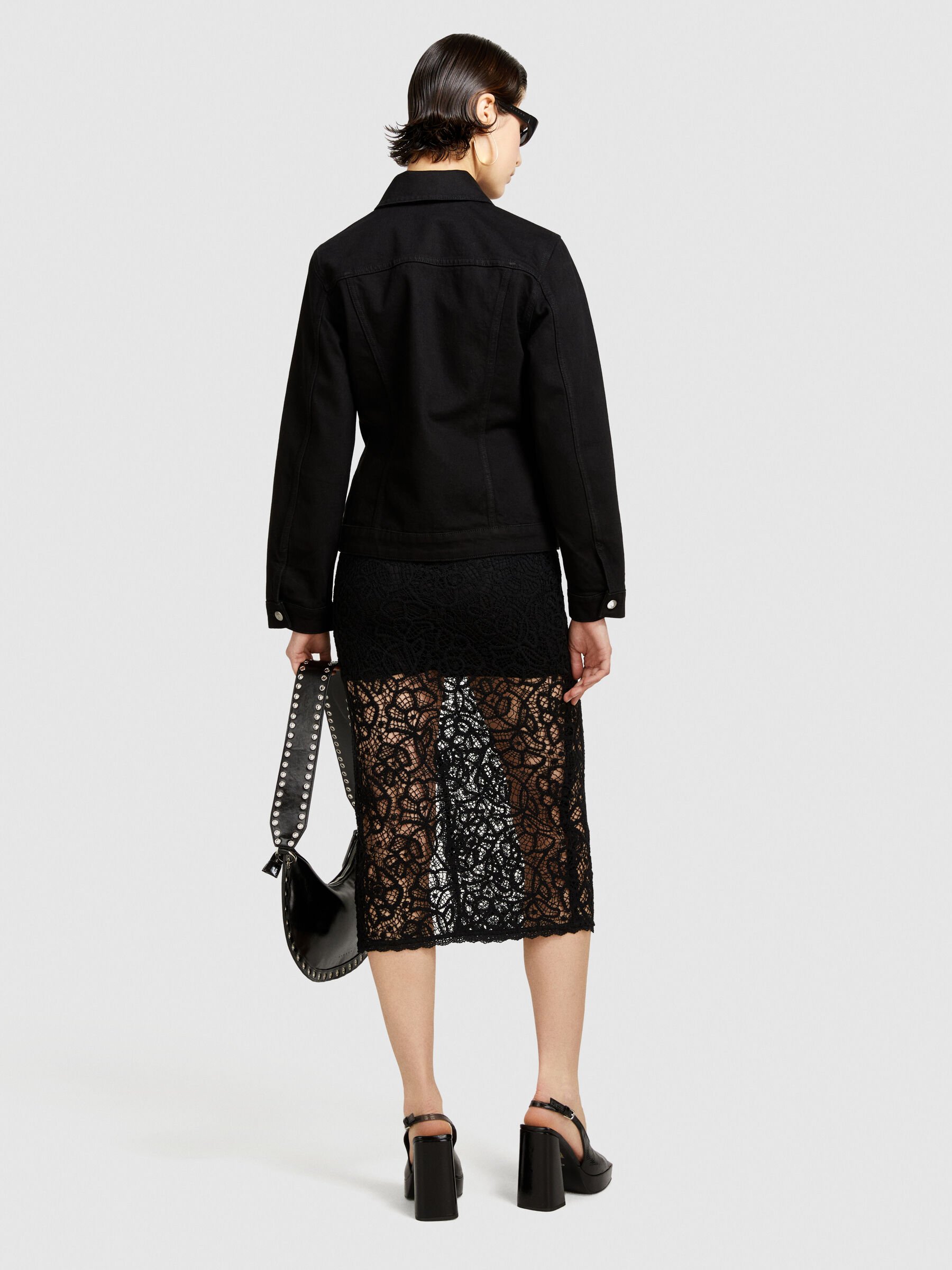 Slim fit denim jacket Women image number null