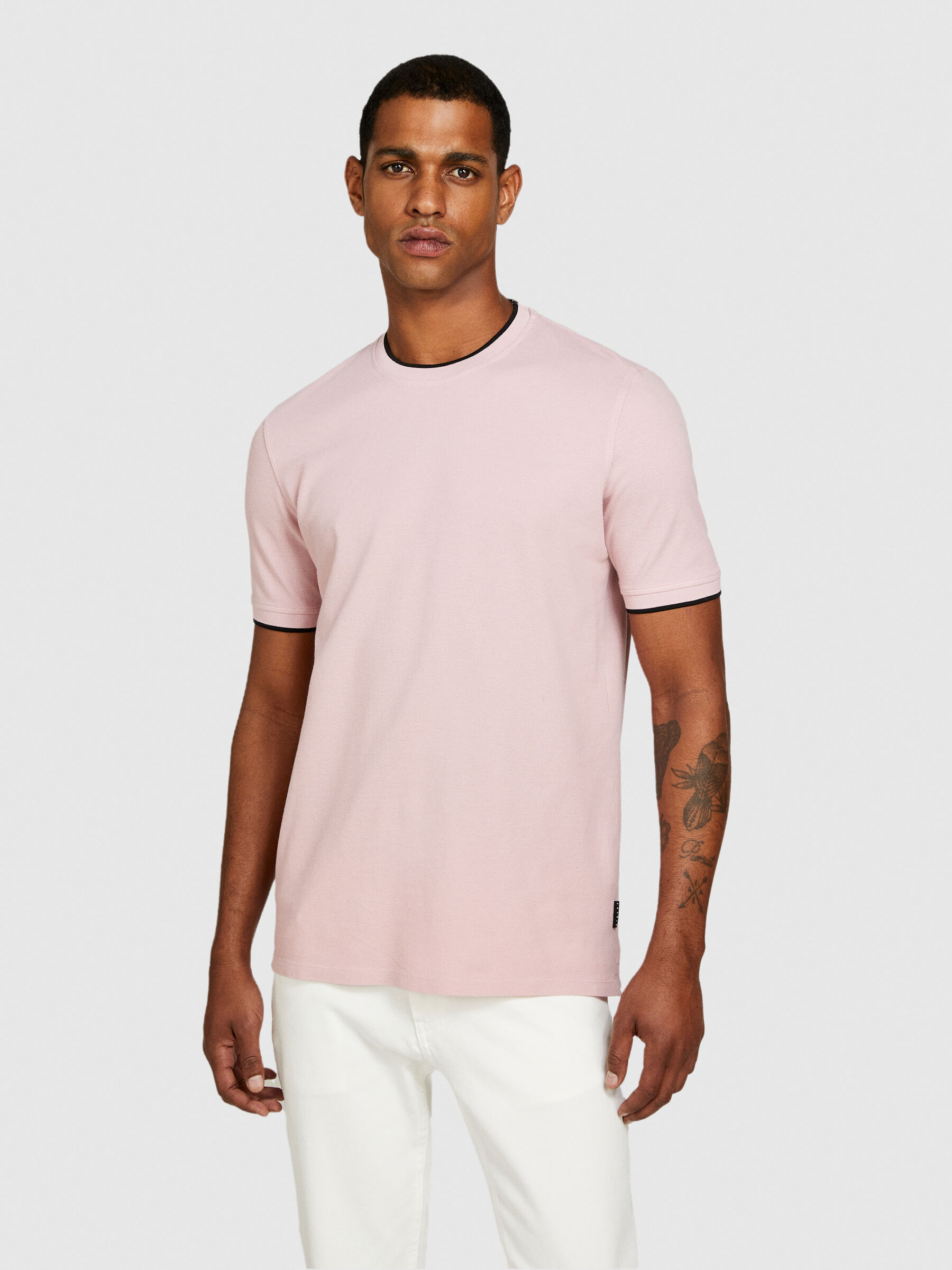 momentel BANDAGE T-Shirt半袖Tシャツ ピンク/ネイビー momentel BANDAGE T-Shirt半袖Tシャツ ピンク/ネイビー トップス