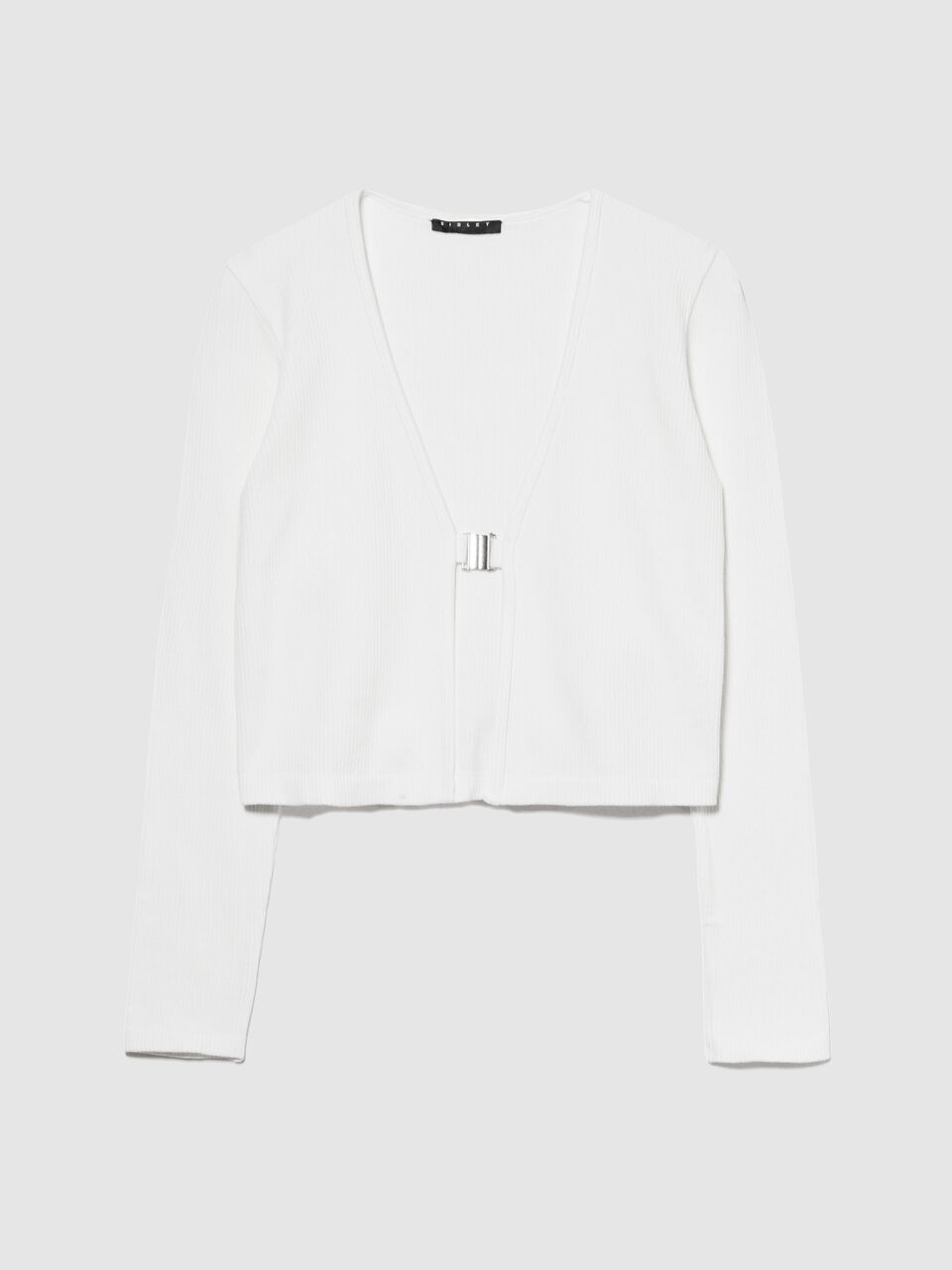 Seamless cropped cardigan Women image number null