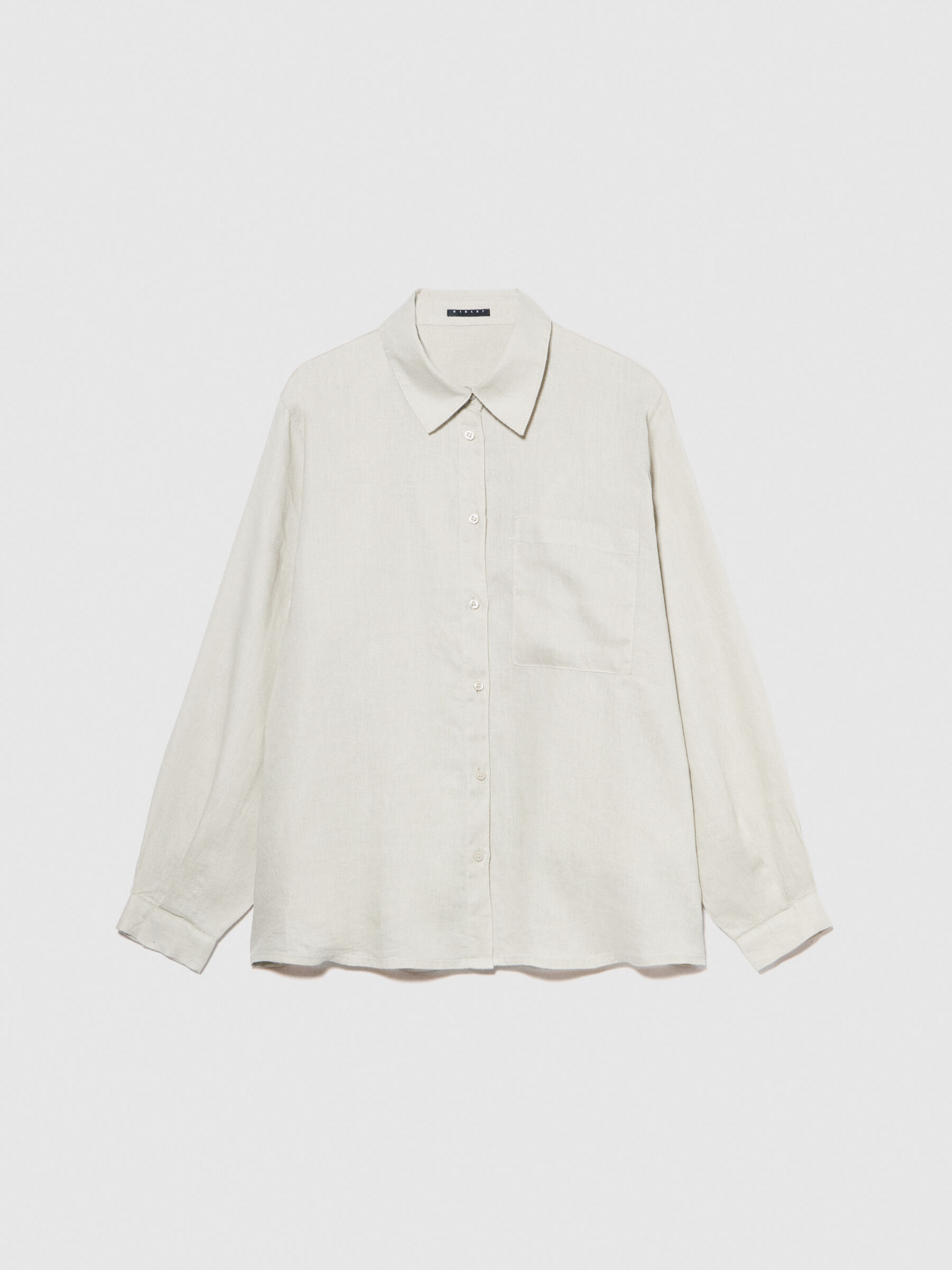 Plage french linen オールインワン　36 100% linen shirt, Beige - Sisley