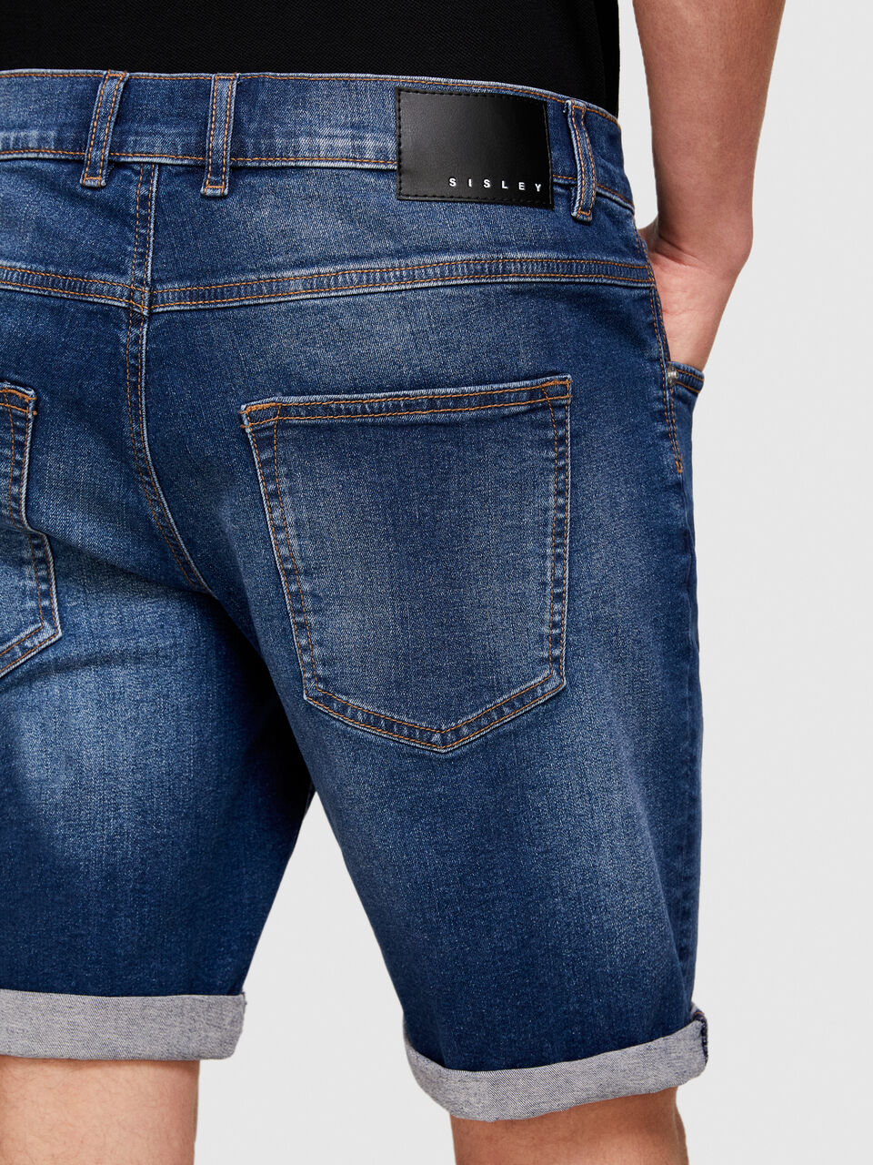 Slim comfort fit denim shorts Men image number null