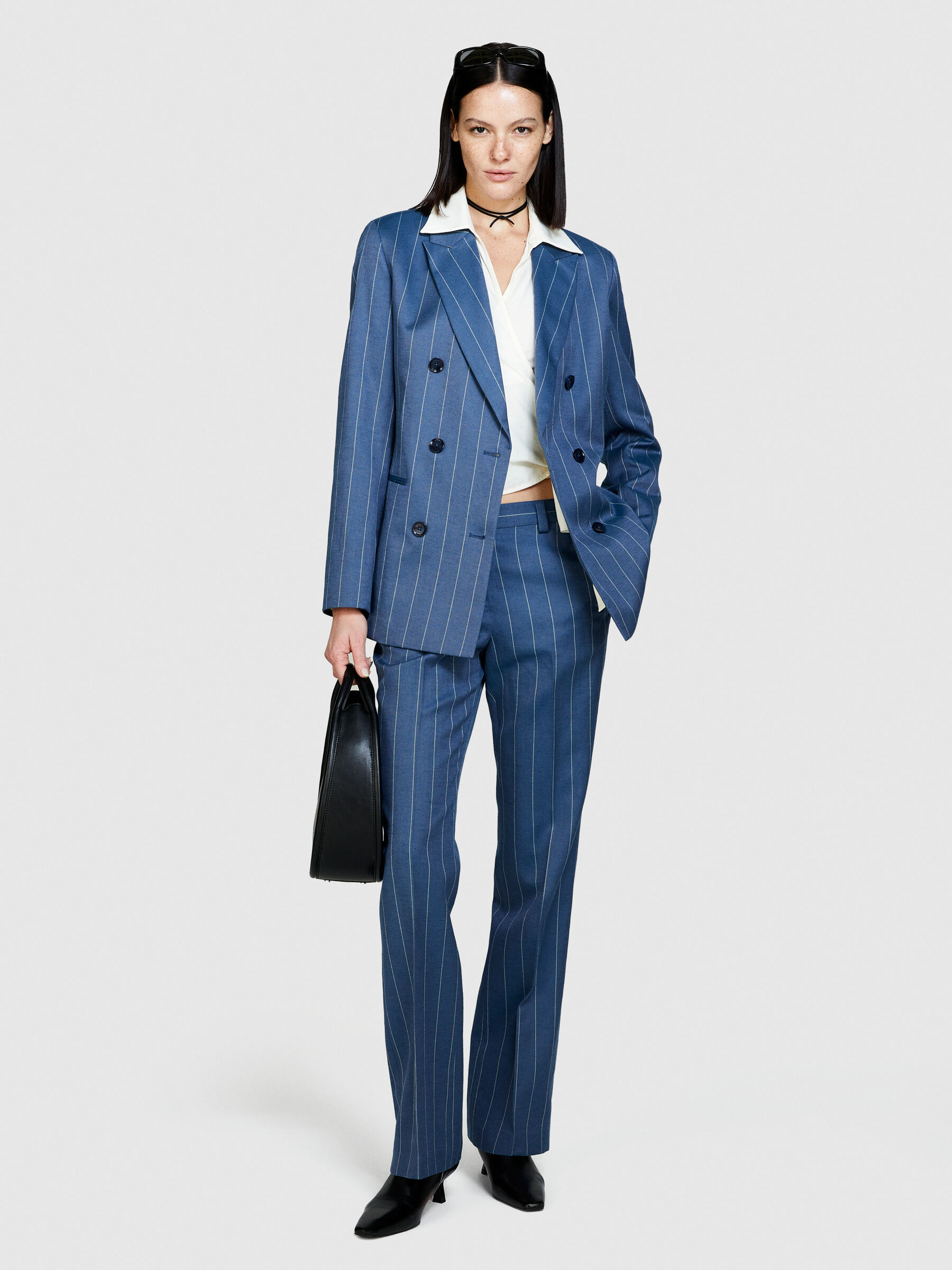 Striped blazer Blue Sisley