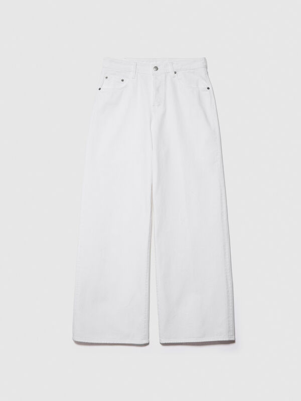 Wide fit colorful jeans - women's palazzo jeans | Sisley