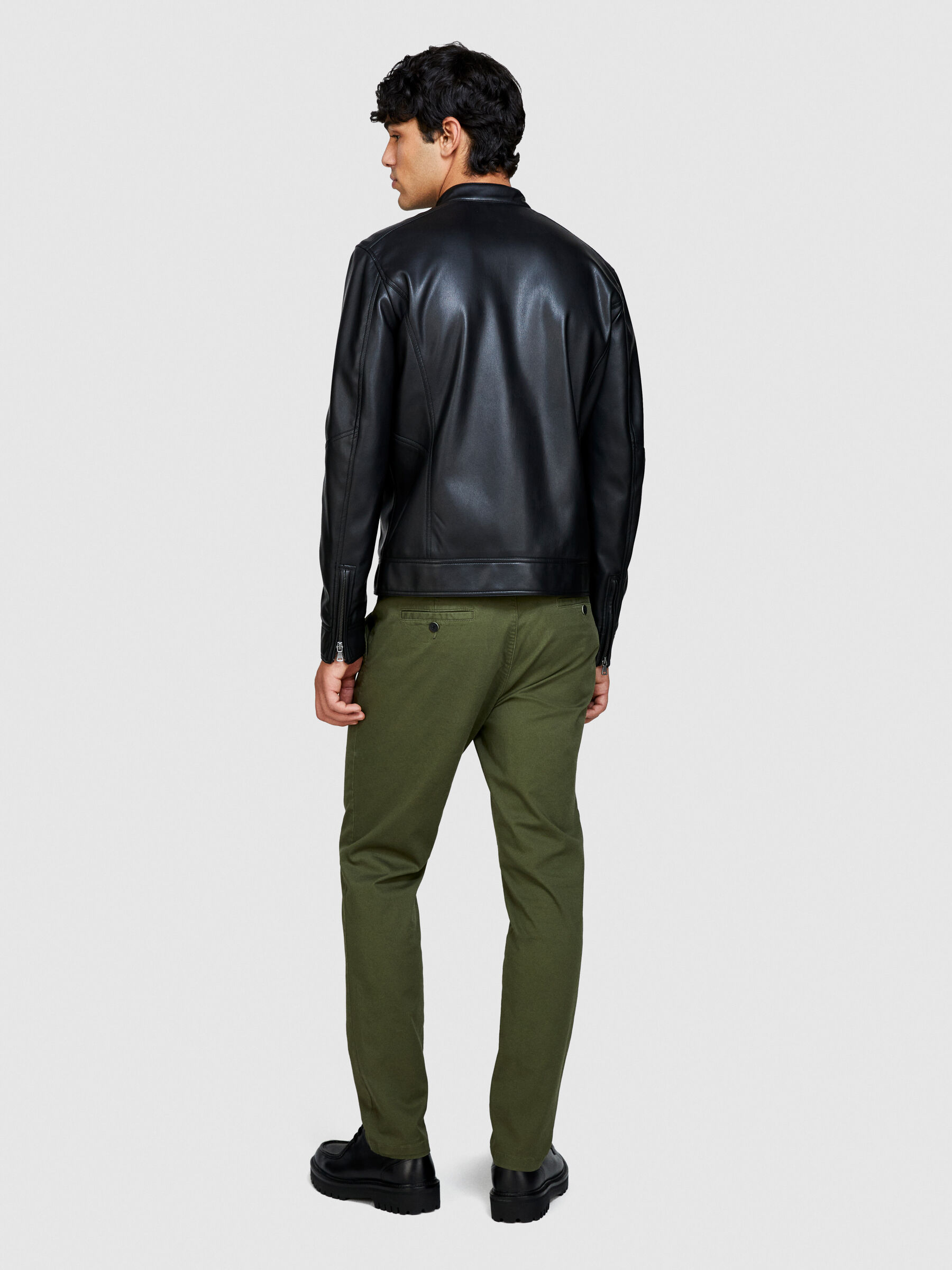 Slim fit biker jacket Men image number null