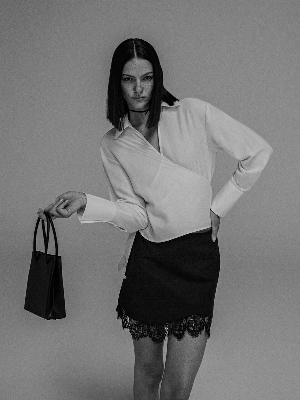 Crisscross blouse Women image number null