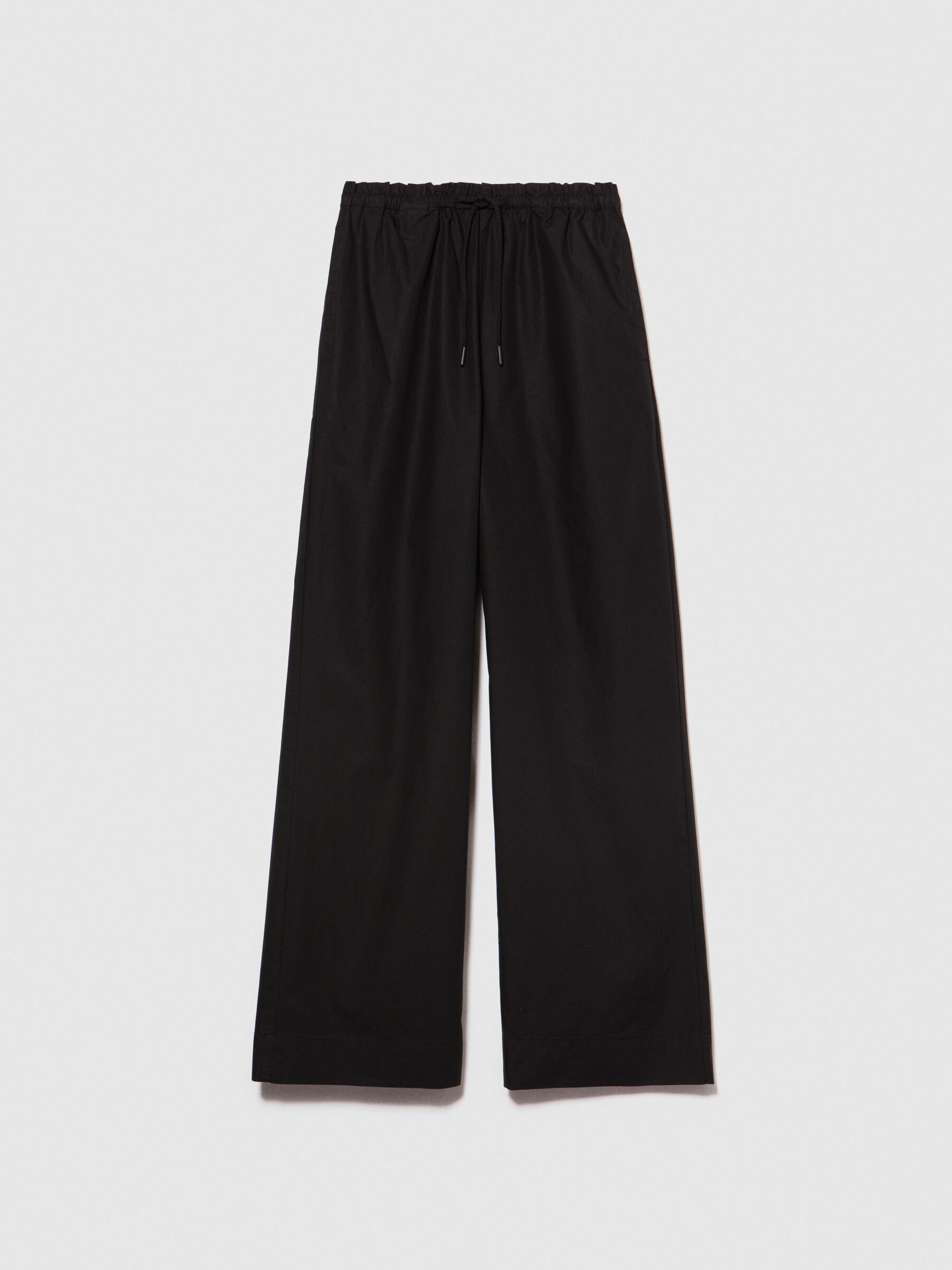 Flared trousers with drawstring Women image number null
