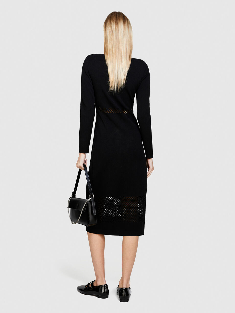 Long sweater dress Women image number null