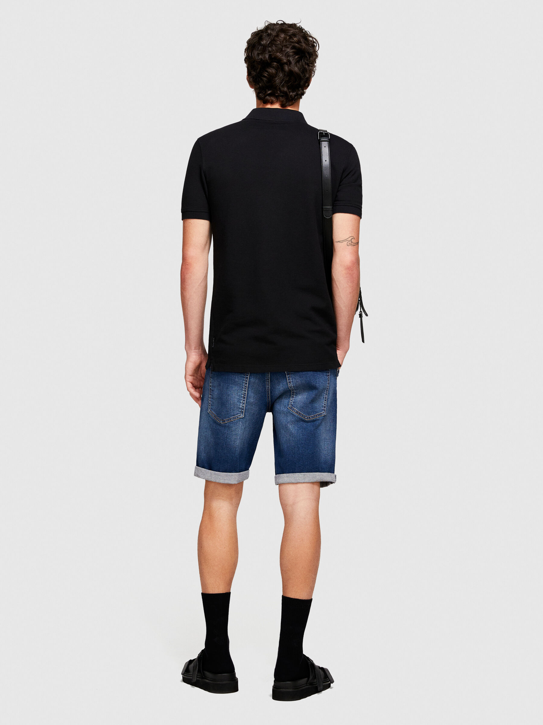 Slim comfort fit denim shorts Men image number null