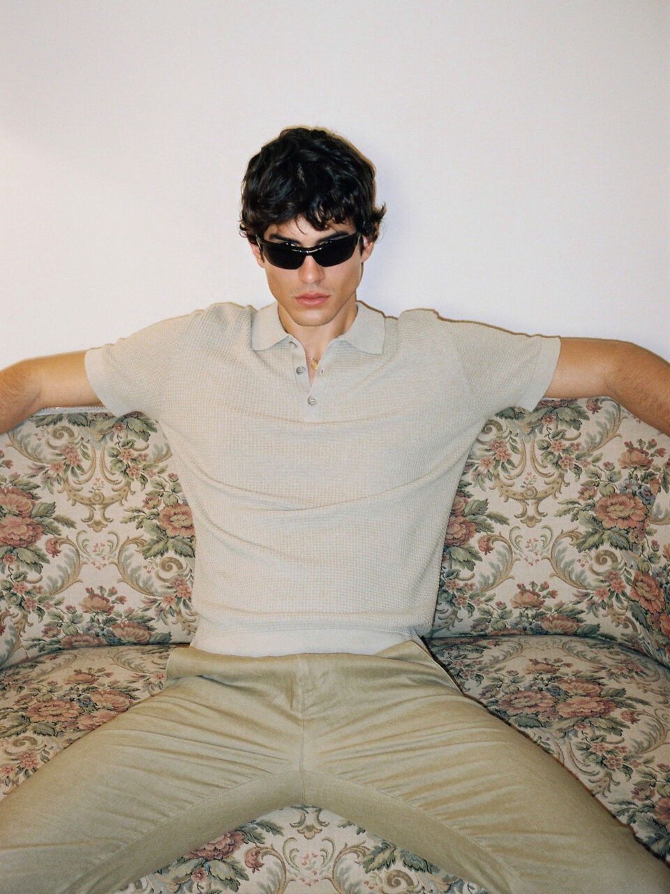 Knit polo Men image number null