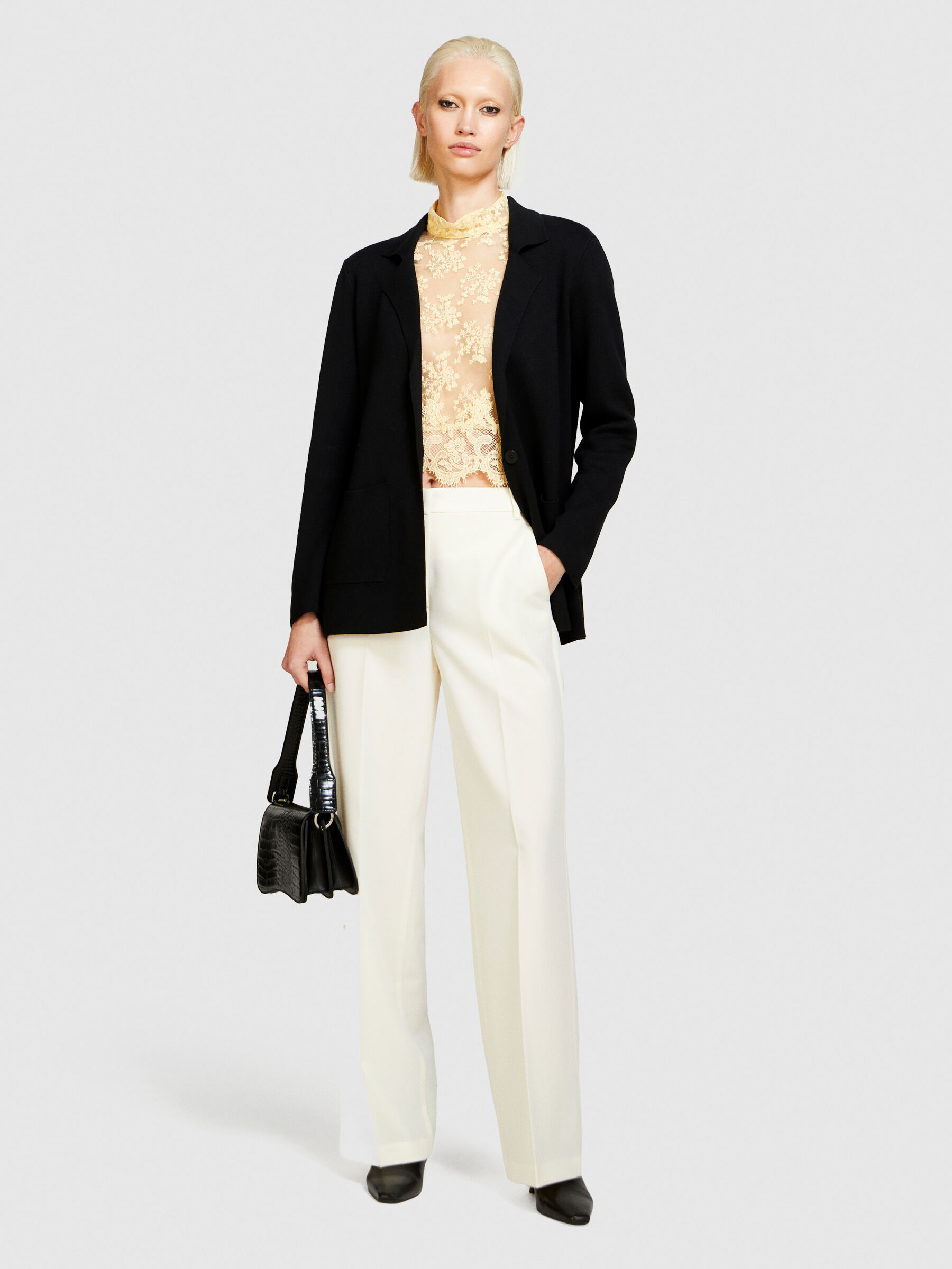 Knit blazer Black Sisley