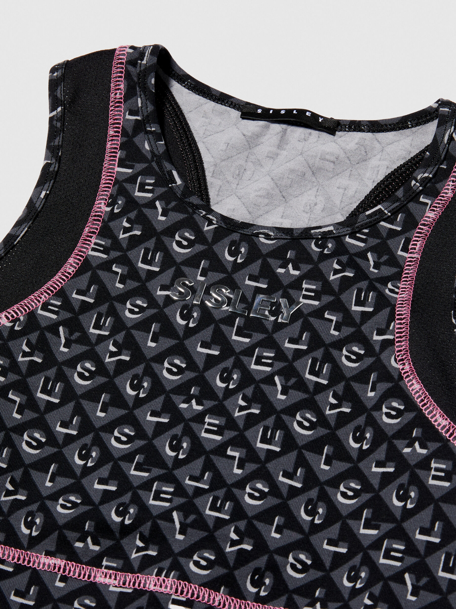 Sporty shorts with logo, Black - Sisley