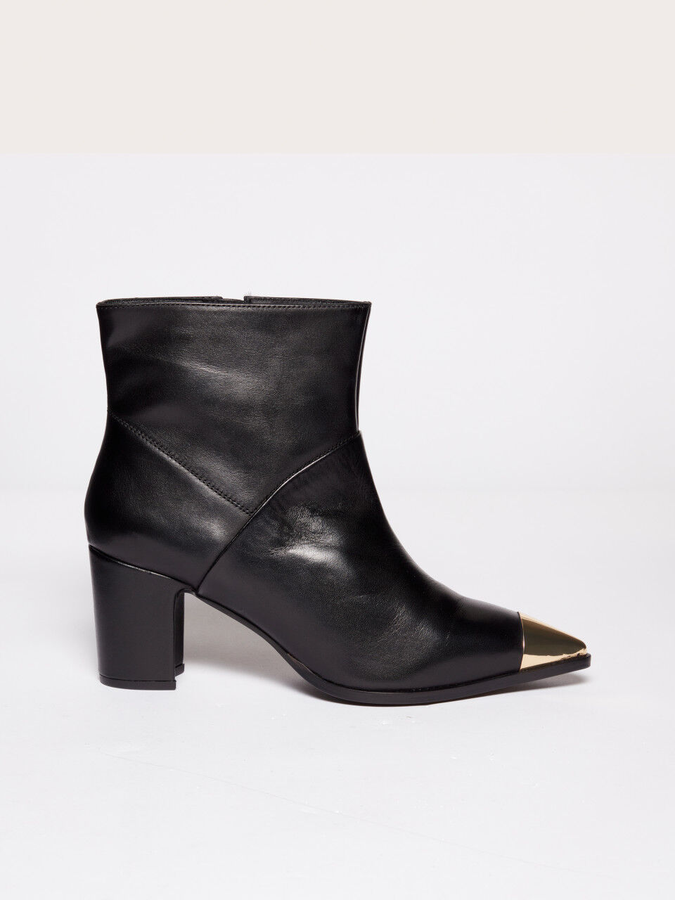 Ankle boots with gold details