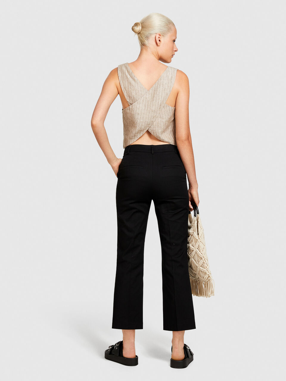High-waisted trousers Women image number null