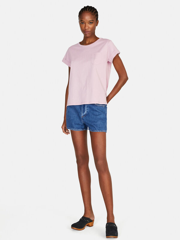 T-shirt with pocket - women's short sleeve t-shirts | Sisley