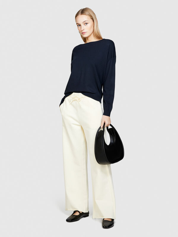 Boat neck sweater - women's boat neck sweaters | Sisley