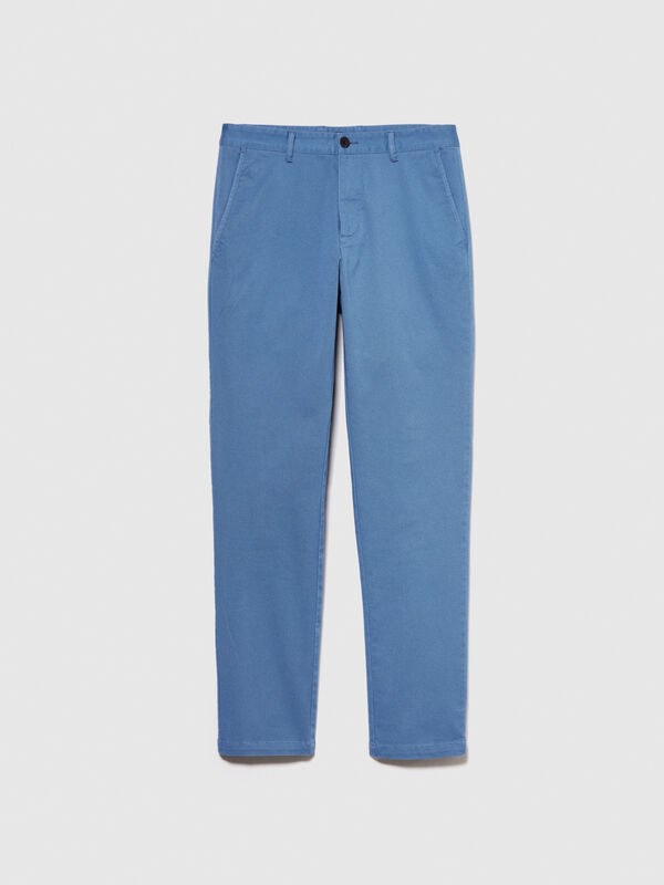 Slim fit chinos - men's chino trousers | Sisley