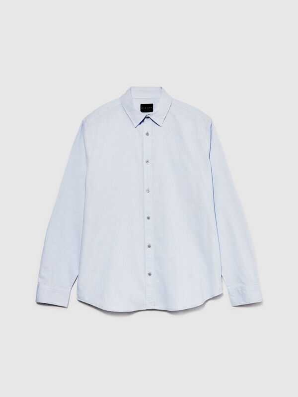 Shirt made from linen blend - men's linen shirts | Sisley