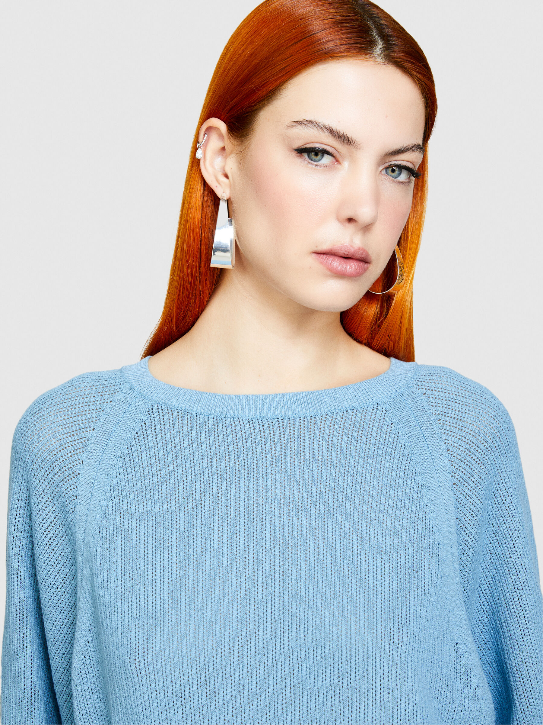 T-shirt with batwing sleeves Women image number null