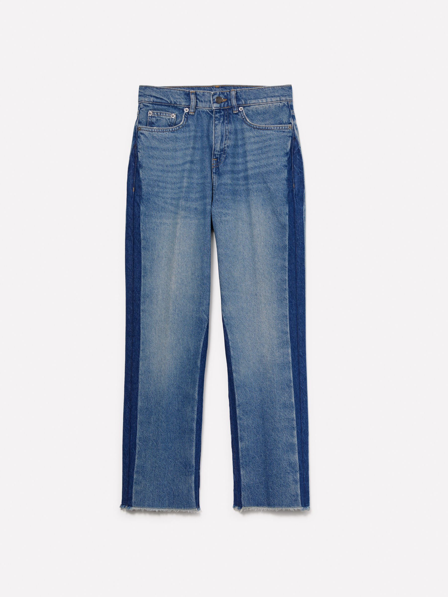 Blue regular fit denim shirt, Blue - Sisley