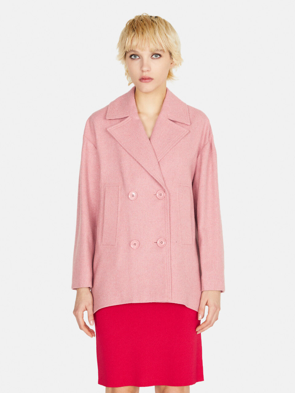 Sisley wool cheap coat