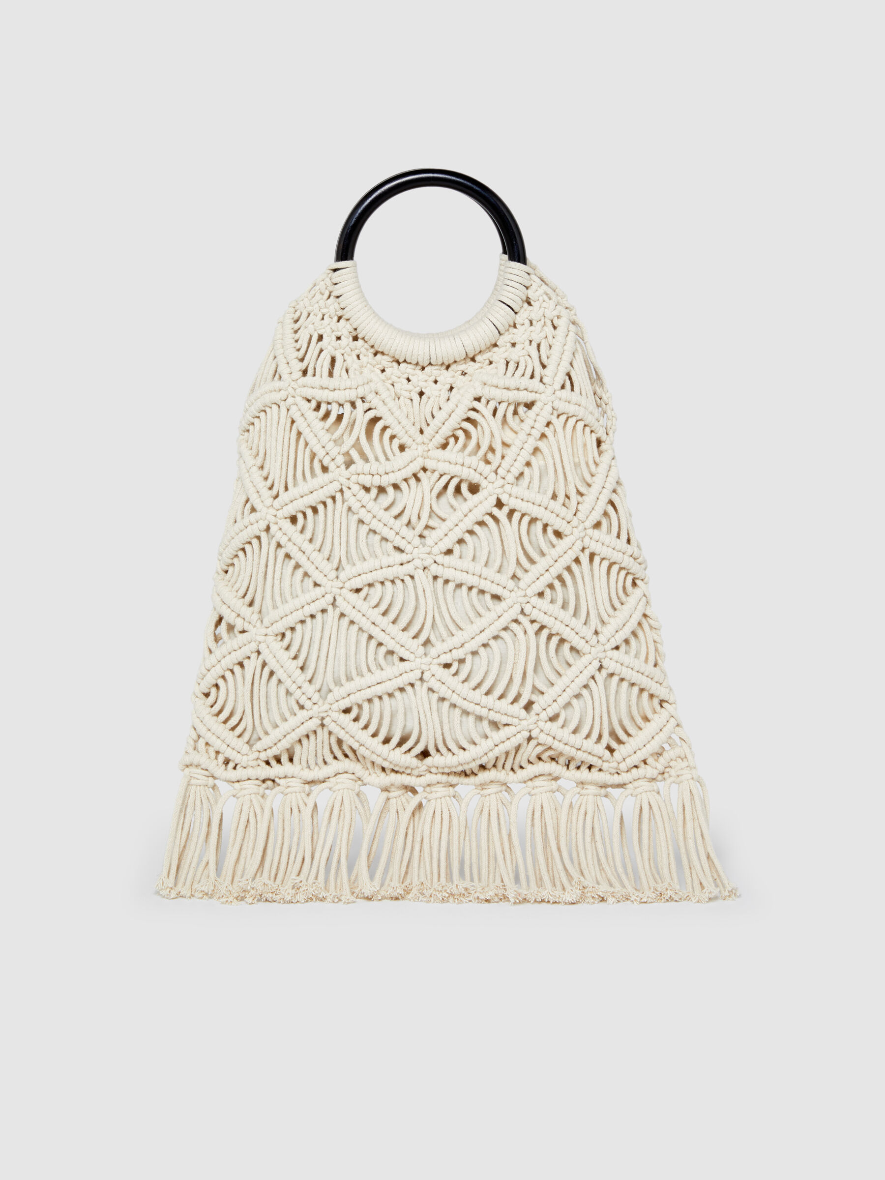 Crochet bag with fringe Women image number null