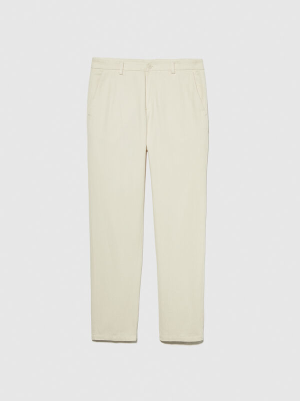 Slim comfort fit trousers - men's slim fit trousers | Sisley