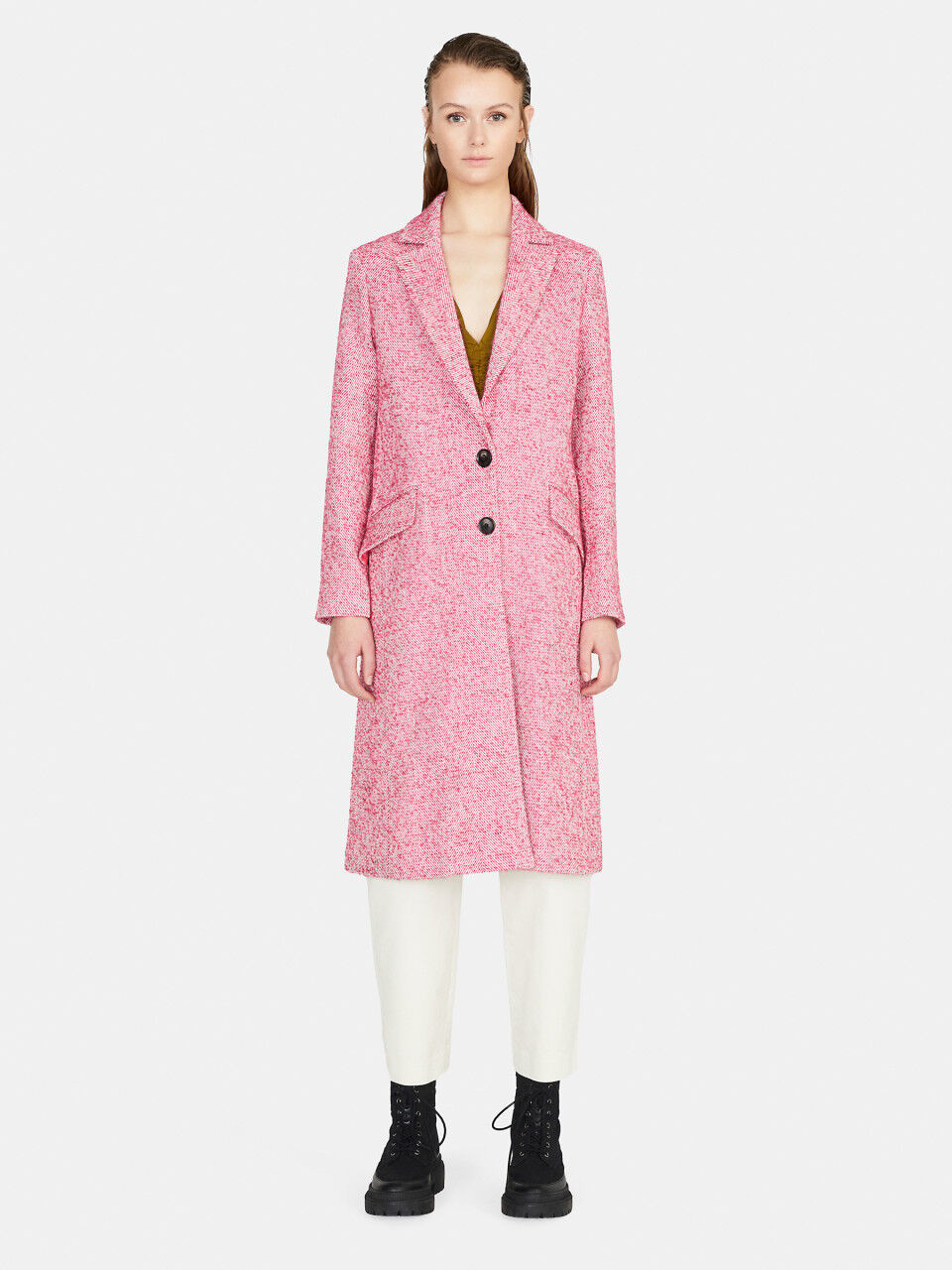 Sisley top wool coat