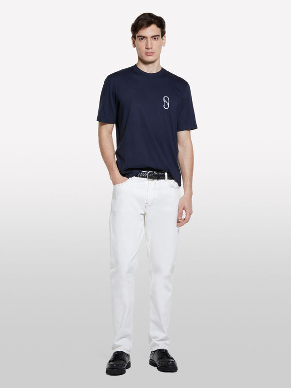 White Style 73 regular fit jeans - men's regular fit jeans | Sisley