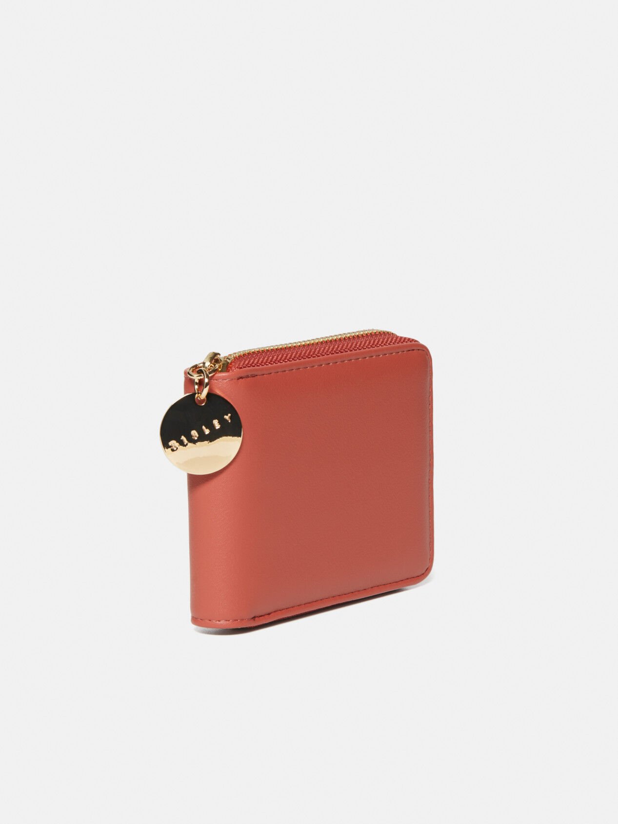 Small zip around wallet, Brick Red - Sisley