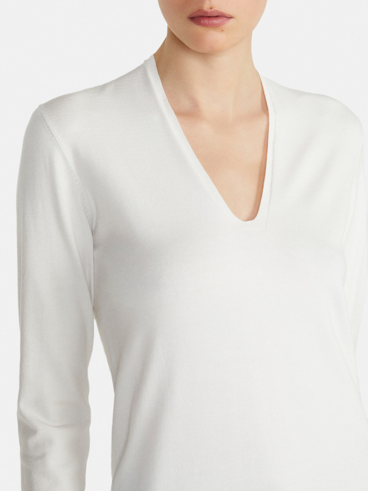 Plunging neckline shirt sale