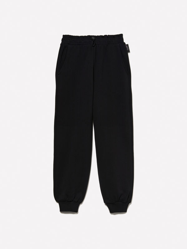 Black sweat joggers with buggy fit - girls' trousers | Sisley Young