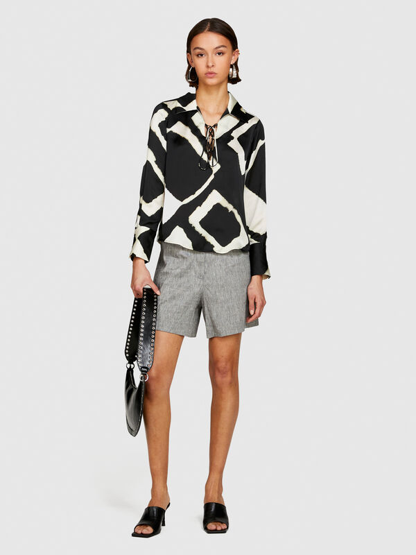 Printed flowy blouse - women's blouses | Sisley