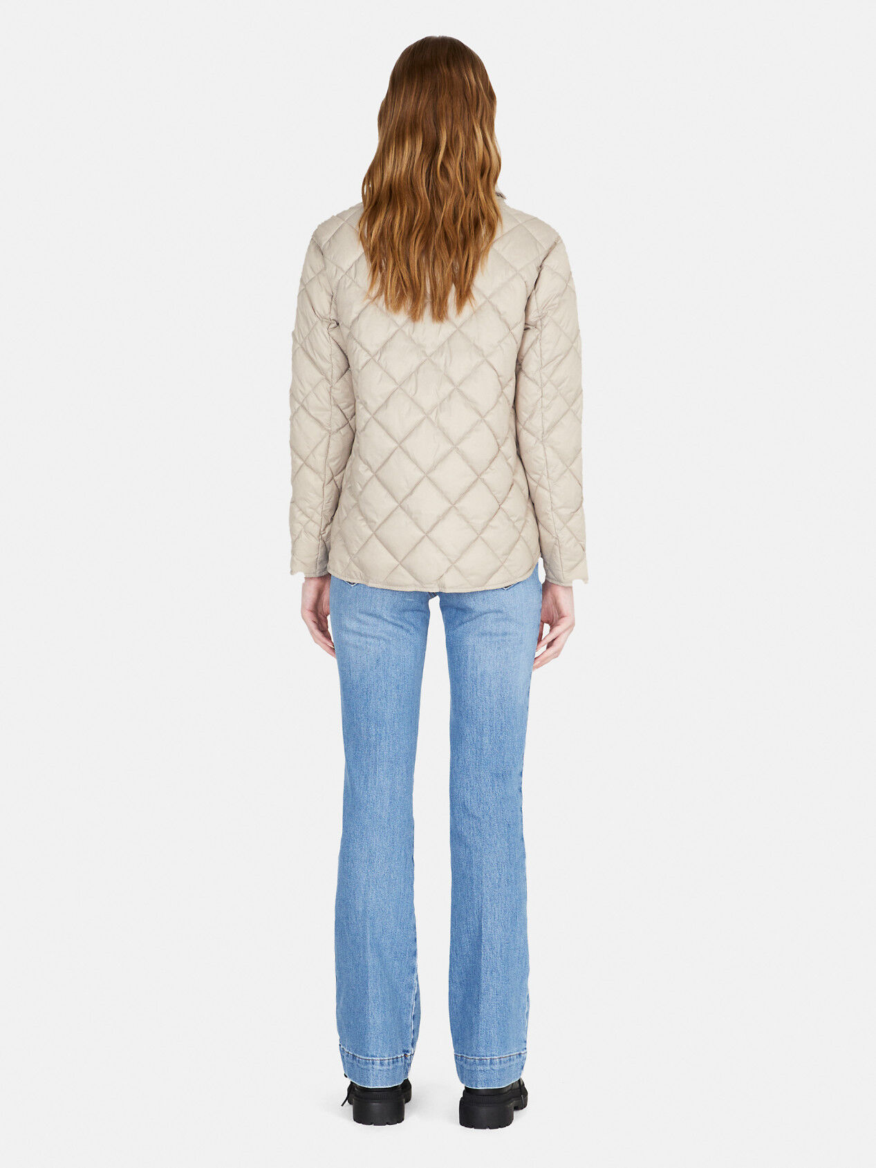 Womens quilted shirt best sale jacket