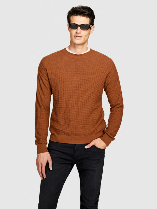 Regular fit sweater - men's crew neck sweaters | Sisley