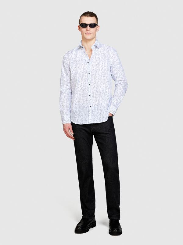 Printed shirt Printed shirt - men's slim fit shirts | Sisley