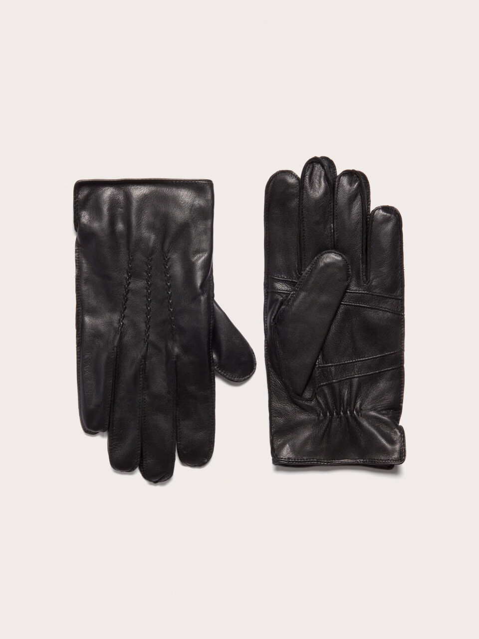 100% leather gloves