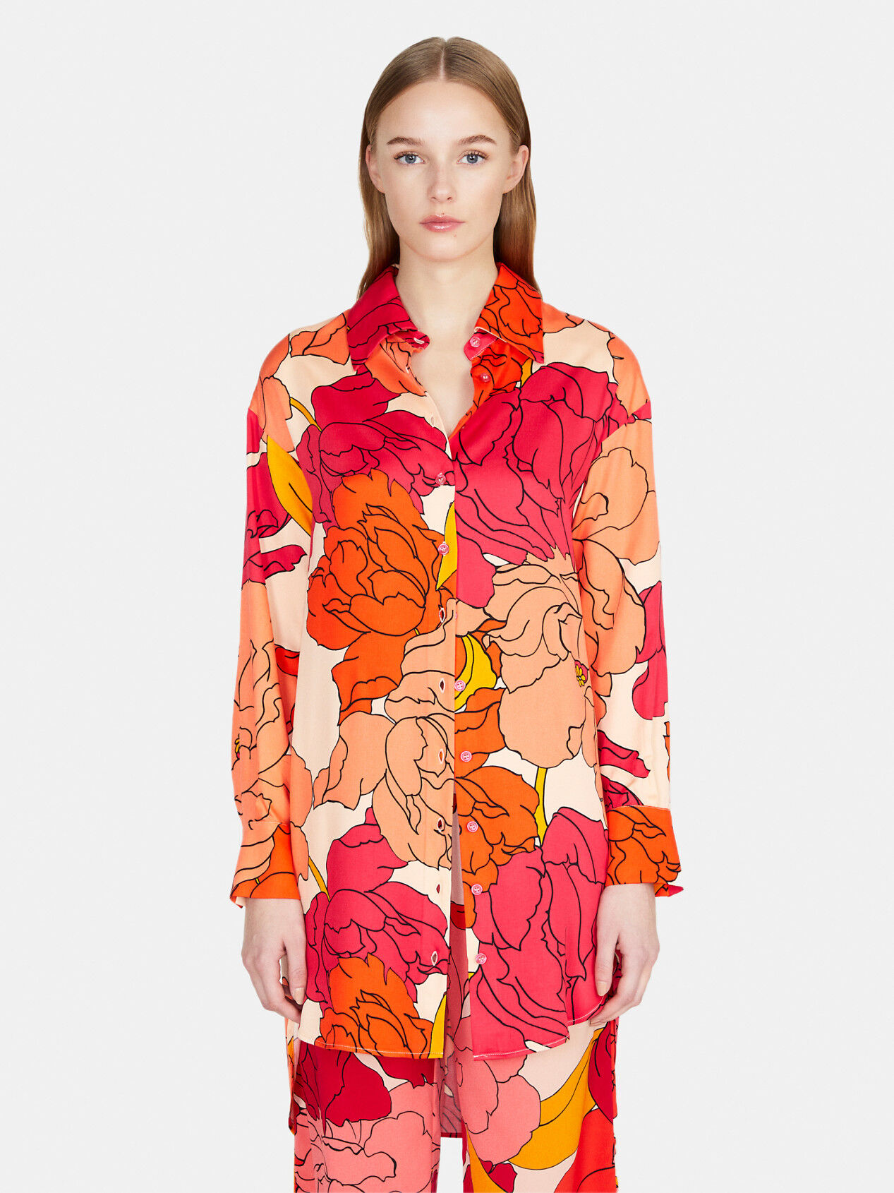 Maxi floral shirt Multi color Sisley