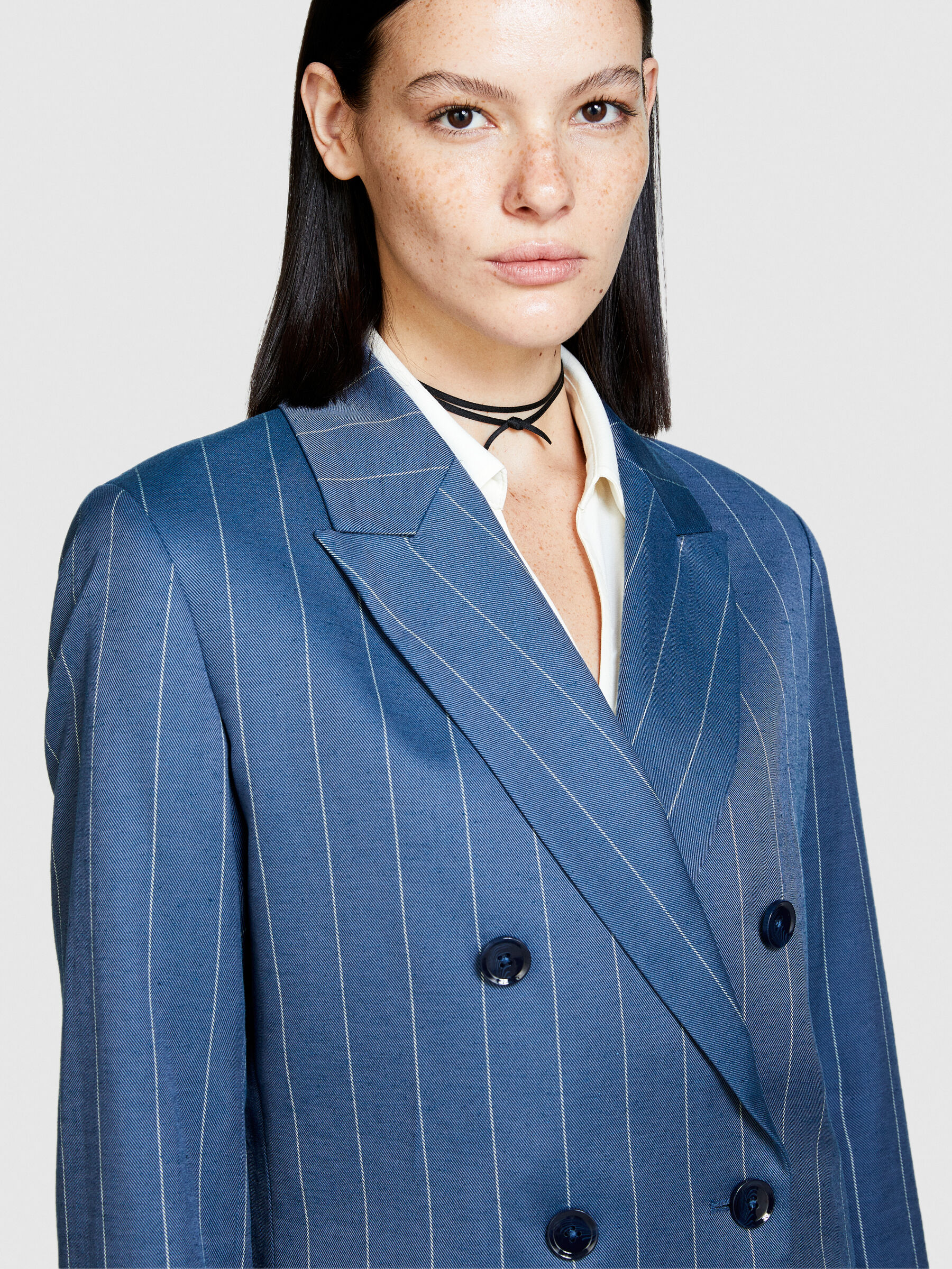 Striped blazer Blue Sisley