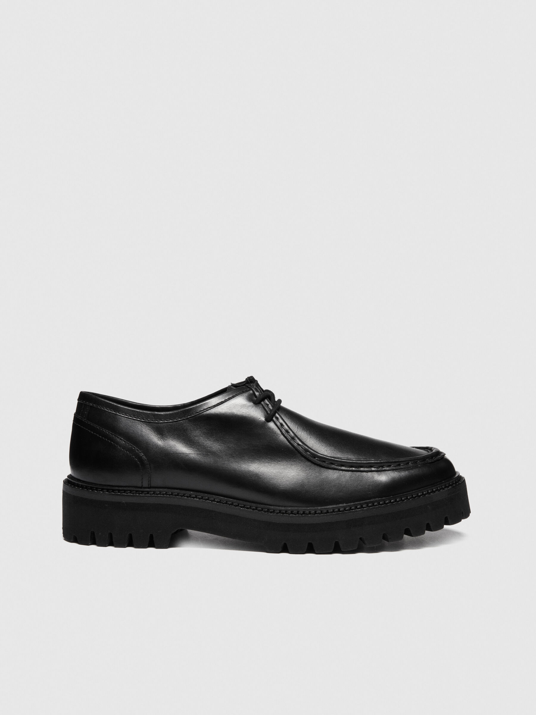Leather shoes, Black - Sisley