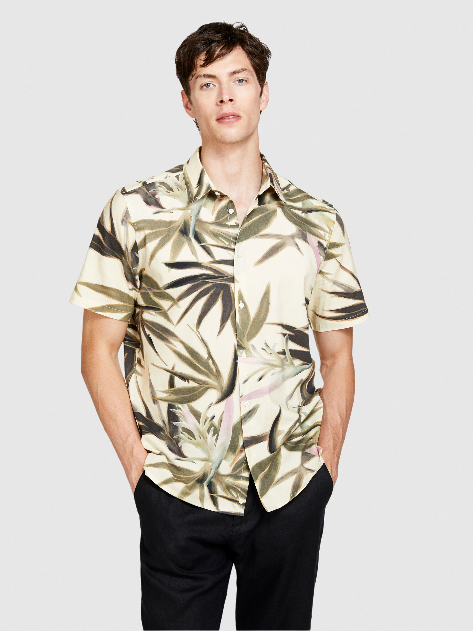 Short sleeve printed shirt, Multi-color - Sisley