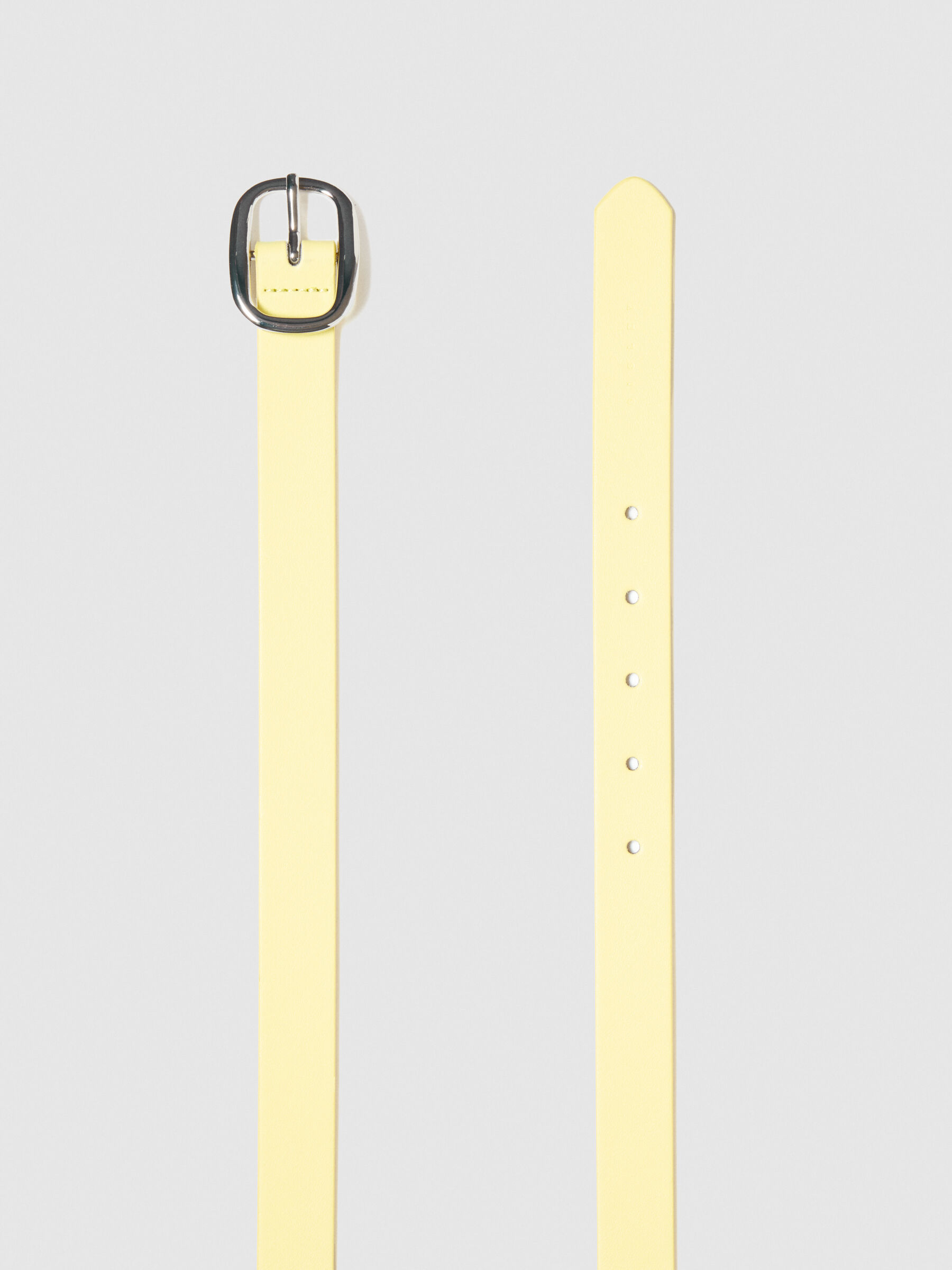 Belt with oval buckle. Women image number null