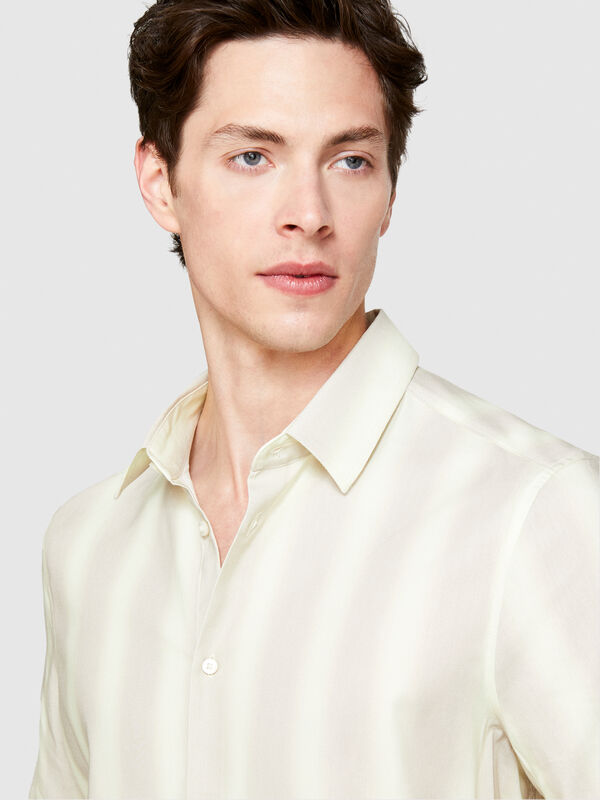 Short sleeve printed shirt - men's slim fit shirts | Sisley