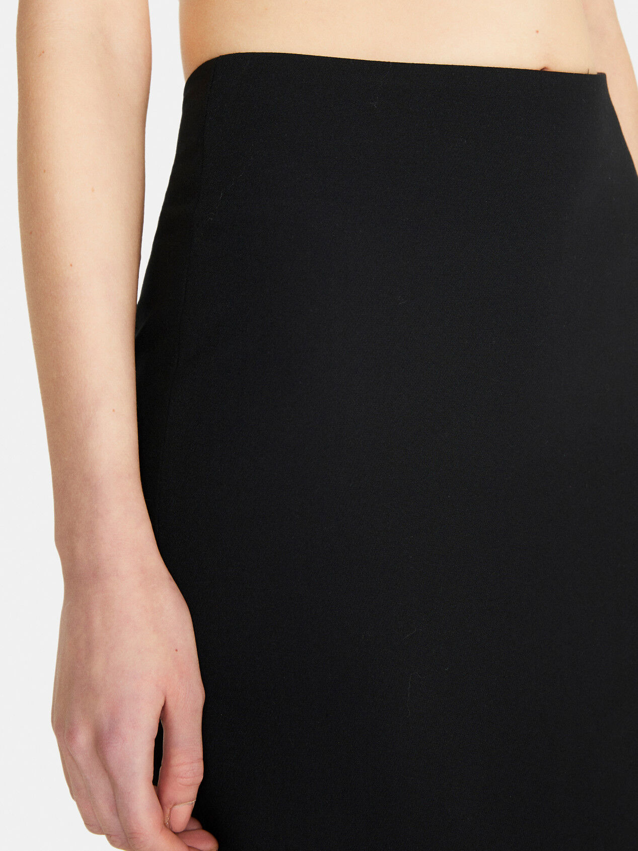 High waisted black pencil skirt hot sale