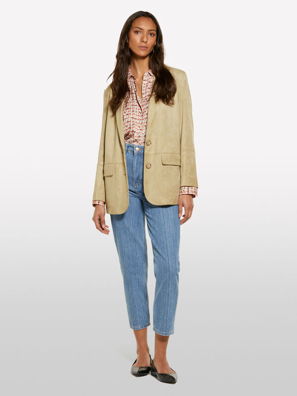 Pink printed satin shirt - women's shirts | Sisley