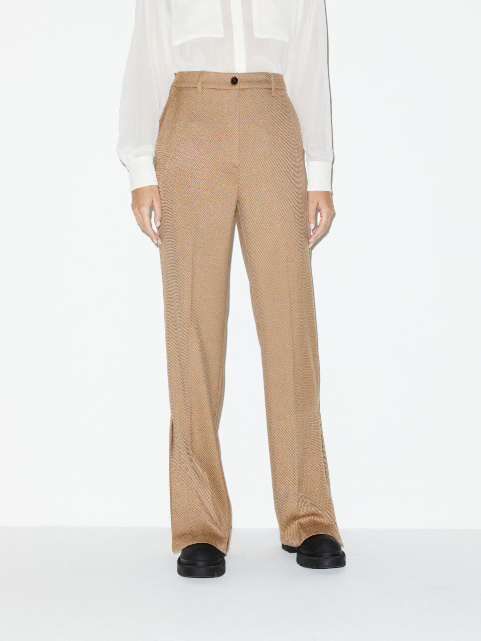 Flare fit trousers