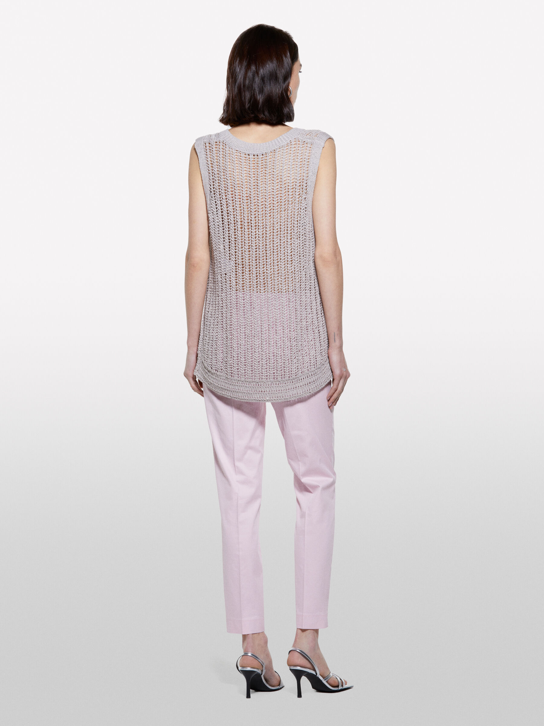 Pink regular fit chinos , Soft Pink - Sisley