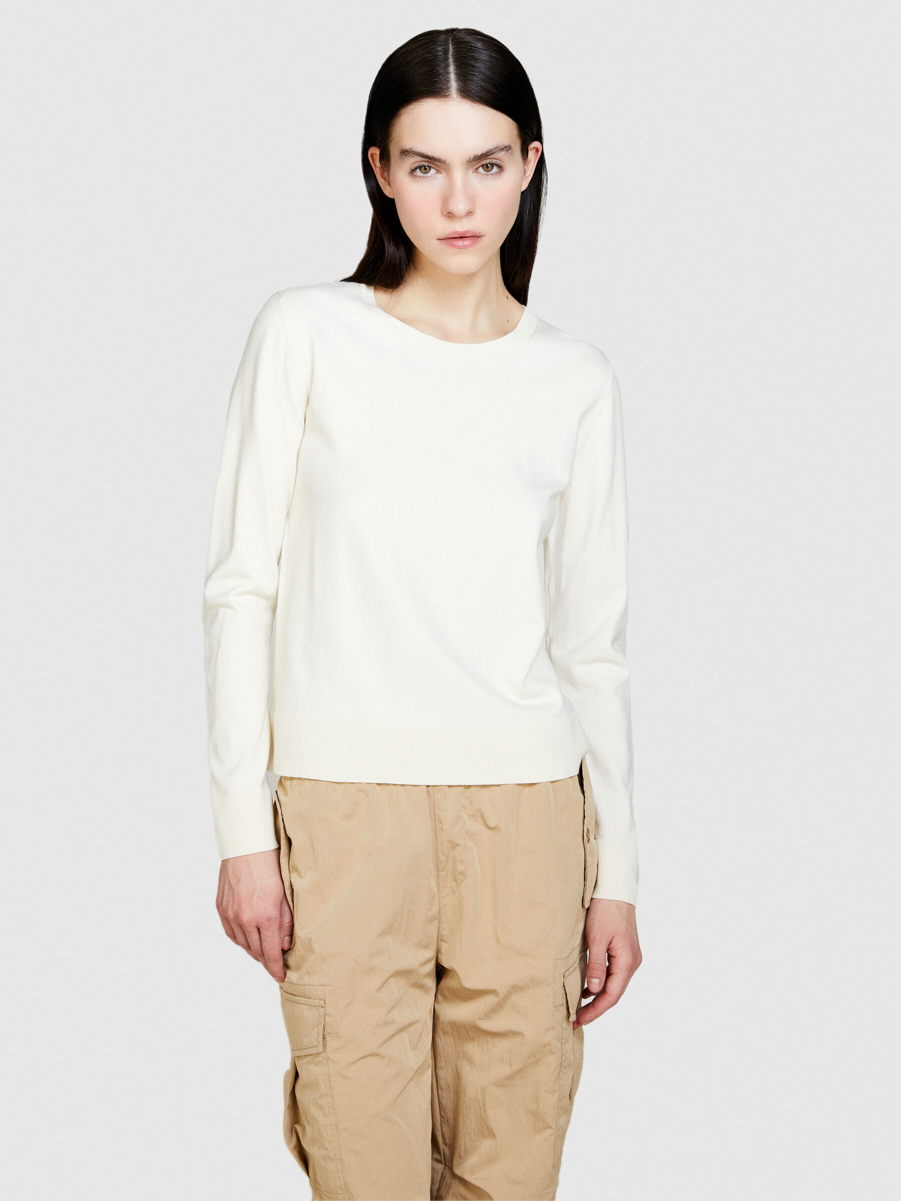 Solid colored sweater Women image number null